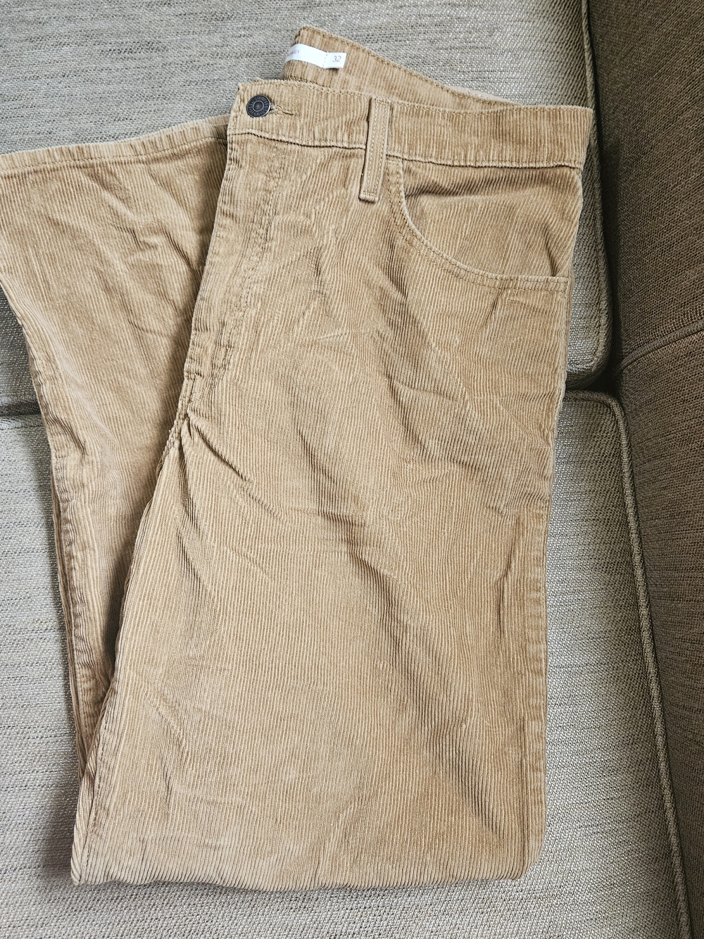 Levi's Beige Corduroy Jeans with Red Tab